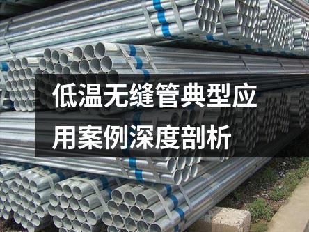 低溫無縫管典型應用案例深度剖析